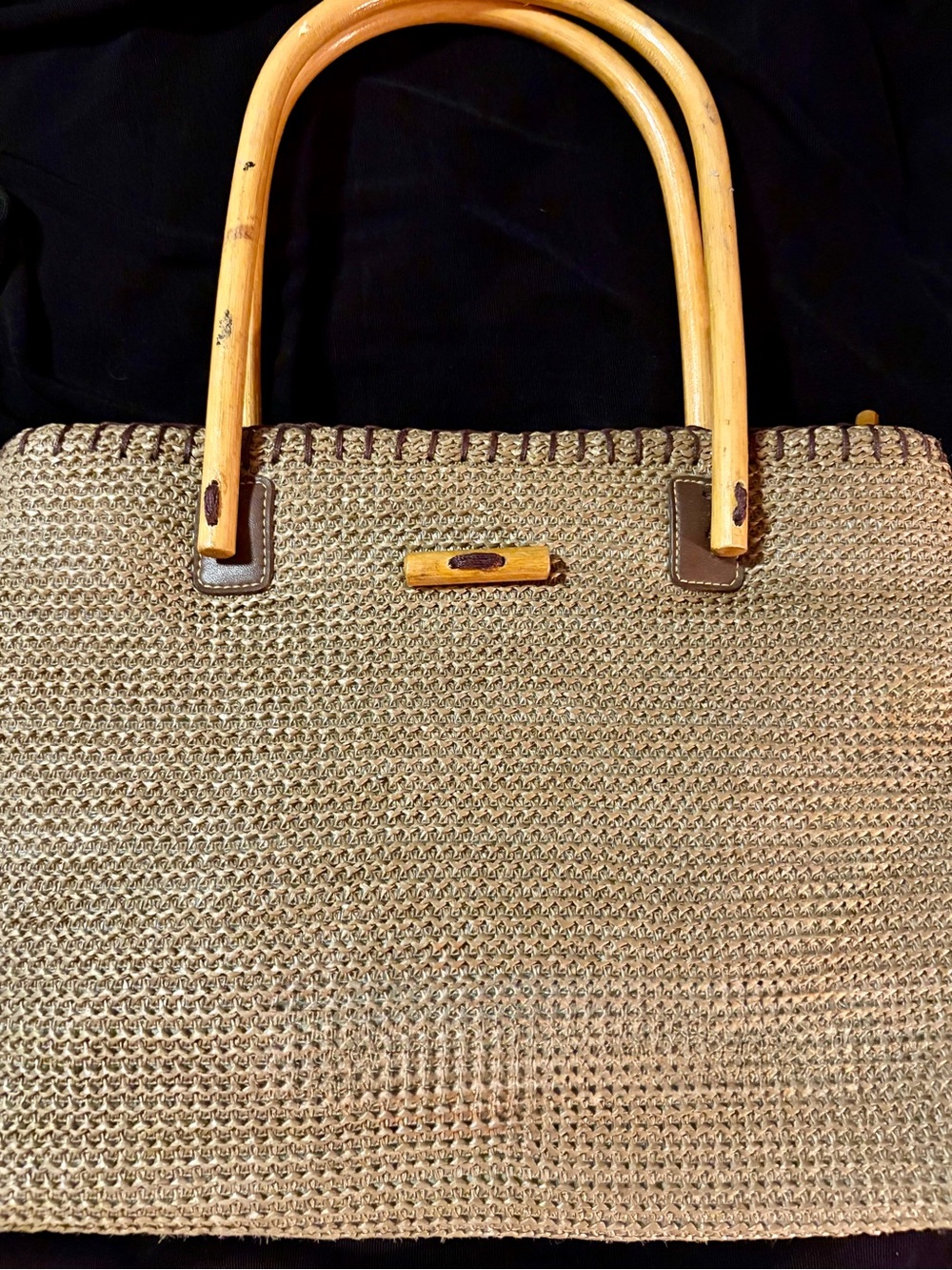 New Bamboo Handle Cee Klein Purse